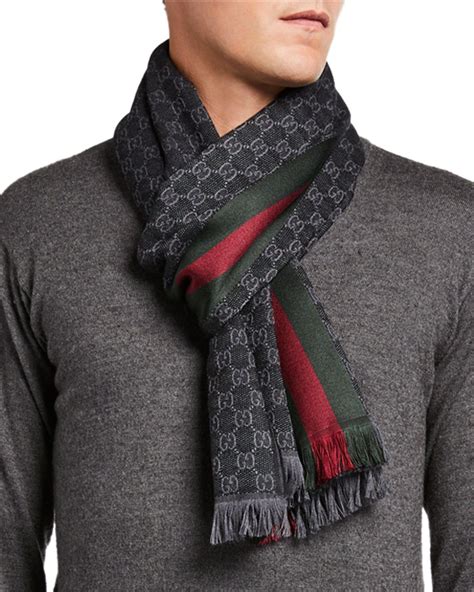 gucci mens scarf|gucci scarf men sale.